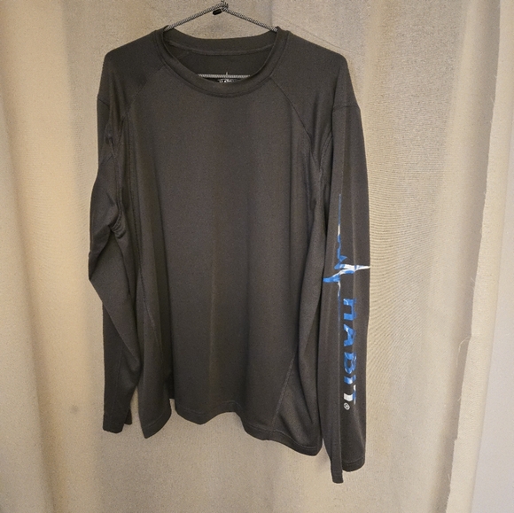 Habit SPF 40 Gray Long Sleeve Shirt - Picture 1 of 5
